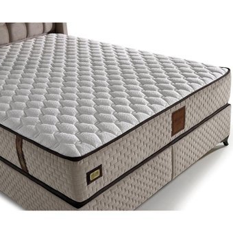 Mobilya Dükkanım Panama 90x200 cm Başlıklı Yataklı Sandıklı Tek Kişilik Baza Seti Bej