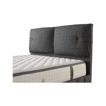 Mobilya Dükkanım Prag 100x200 cm Başlıklı Sandıklı Tek Kişilik Baza Seti Siyah