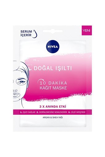Nivea Doğal Işıltı Nemlendiricili Soyulabilir Kağıt Yüz Maskesi
