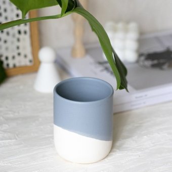 Beige & Stone Natural Stone Kulpsuz Seramik Kupa