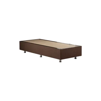 Niron Yatak Cotton No Turn 80x180 cm Başlıklı Yataklı Sandıklı Tek Kişilik Baza Seti Kahverengi