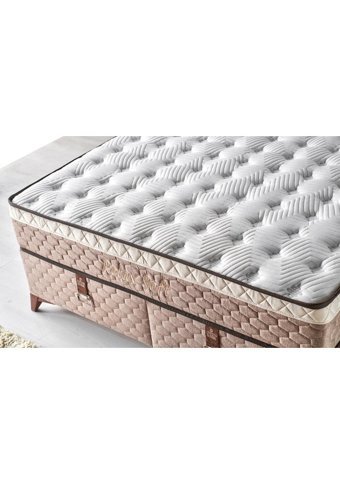 Mobilya Dükkanım Relax Soft 90x190 cm Başlıklı Yataklı Sandıklı Tek Kişilik Baza Seti Krem