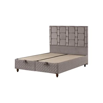 Mobilya Dükkanım Stone 90x190 cm Başlıksız Sandıklı Tek Kişilik Baza Seti Siyah