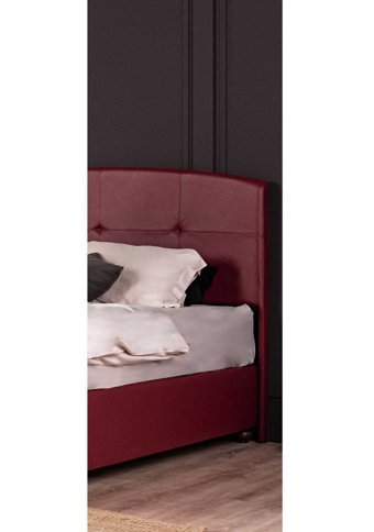 Weltewhome Bella 100x200 cm Başlıklı Sandıklı Tek Kişilik Baza Seti Bordo
