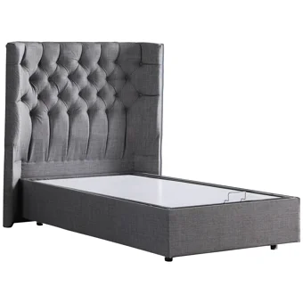 Setay Matilda 90x200 cm Başlıklı Sandıklı Tek Kişilik Baza Seti Gri
