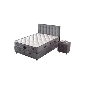 Mobilya Dükkanım Sleep 100x200 cm Başlıklı Yataklı Sandıklı Tek Kişilik Baza Seti Siyah