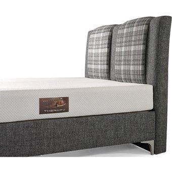 Mobilya Dükkanım Allure 120x200 cm Başlıklı Sandıklı Tek Kişilik Baza Seti Gri