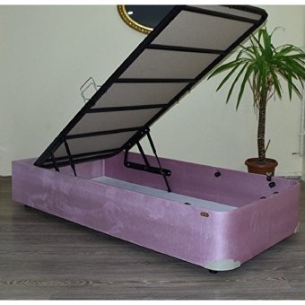 Bengi Ticaret 100x200 cm Başlıksız Sandıklı Tek Kişilik Baza Seti Pembe