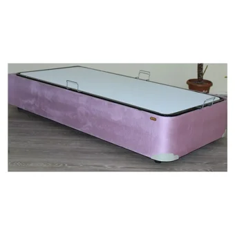 Bengi Ticaret 100x200 cm Başlıksız Sandıklı Tek Kişilik Baza Seti Pembe