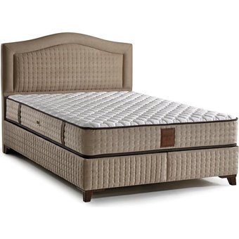 Mobilya Dükkanım Royal 100x200 cm Başlıklı Yataklı Sandıklı Tek Kişilik Baza Seti Gri