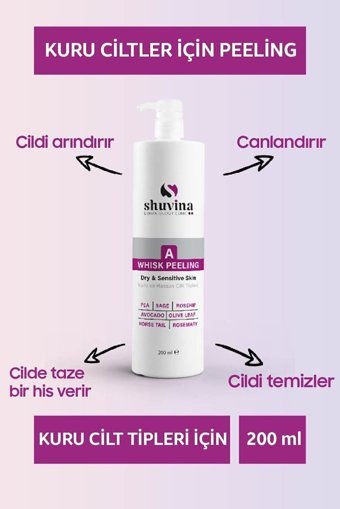 Shuvına Dermatology Clınıc Whisk Sıkılaştırıcı Jel Şişe Yüz Peelingi 200 ml