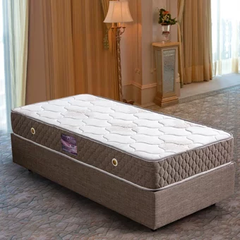 Setay Sion 90x190 cm Başlıklı Yataklı Sandıklı Tek Kişilik Baza Seti Kahverengi