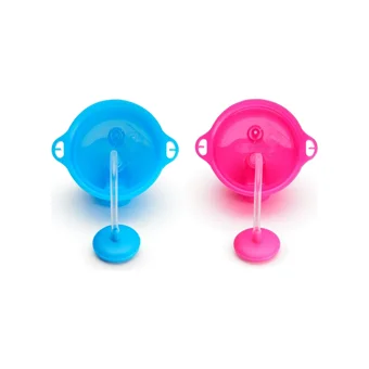 Munchkin Pipetli Akıtmaz Kulpsuz 12+ Ay 296 ml Alıştırma Bardağı Mavi-Pembe