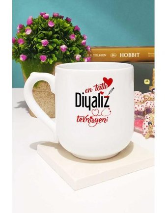 En Tatlı Diyaliz Teknisyeni Kupa Bardak Oval - 1 Adet - Beyaz - 300 ml