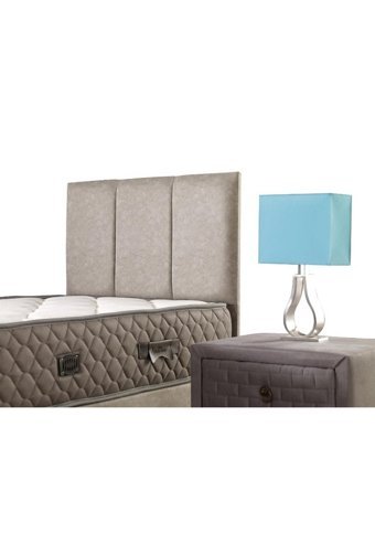 Mobilya Dükkanım Eko Plus 100x200 cm Başlıklı Yataklı Sandıklı Tek Kişilik Baza Seti Krem
