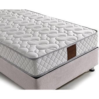 Mobilya Dükkanım Regal 100x200 cm Başlıklı Yataklı Sandıklı Tek Kişilik Baza Seti Krem