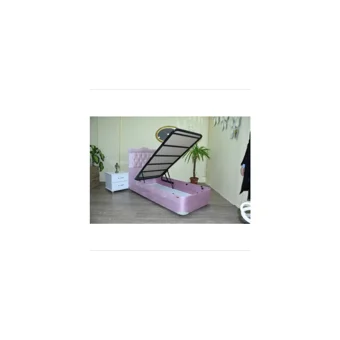Bengi Ticaret 120x200 cm Başlıklı Sandıklı Tek Kişilik Baza Seti Pembe