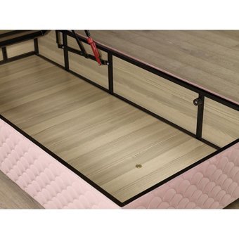 Mobilya Dükkanım Hanzade 90x200 cm Başlıksız Sandıklı Tek Kişilik Baza Seti Pembe