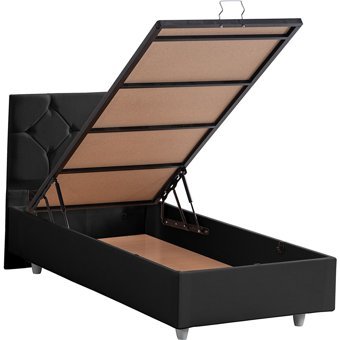 Setay Glamis New 90x200 cm Başlıklı Yataklı Sandıklı Tek Kişilik Baza Seti Antrasit