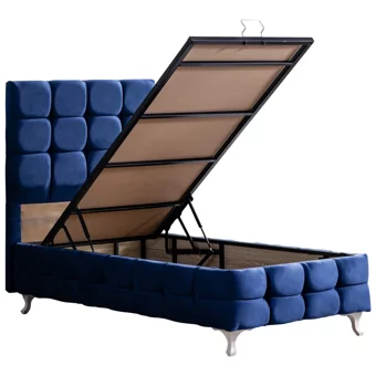 Setay Duke Lüx 90x200 cm Başlıklı Sandıklı Tek Kişilik Baza Seti Lacivert