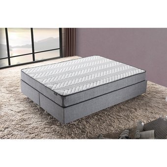 Niron Yatak Silver 80x180 cm Başlıklı Yataklı Sandıklı Tek Kişilik Baza Seti Antrasit