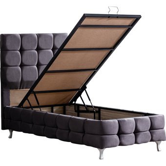 Setay Duke Lüx 120x200 cm Başlıklı Sandıklı Tek Kişilik Baza Seti Antrasit