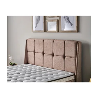 Mobilya Dükkanım Relax Soft 120x200 cm Başlıklı Yataklı Sandıklı Tek Kişilik Baza Seti Bej