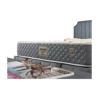 Mobilya Dükkanım Bernita 90x200 cm Başlıklı Yataklı Sandıklı Tek Kişilik Baza Seti Gri