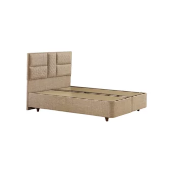 Mobilya Dükkanım Tetra 90x190 cm Başlıksız Sandıklı Tek Kişilik Baza Seti Krem