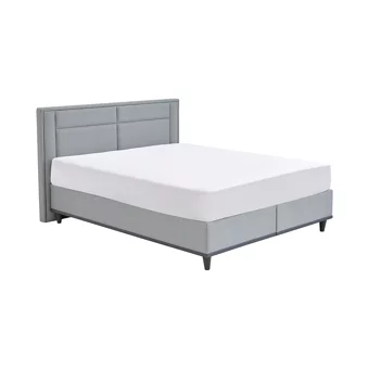 Yataş Fresh Sense 100x200 cm Başlıklı Yataklı Sandıklı Tek Kişilik Baza Seti Gri