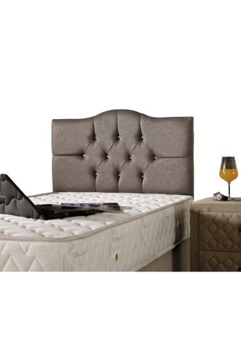 Mobilya Dükkanım Eko 120x200 cm Başlıklı Yataklı Sandıklı Tek Kişilik Baza Seti Krem