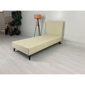 İpek Mobilya Ecostil 90x200 cm Başlıklı Yataklı Tek Kişilik Baza Seti Bej