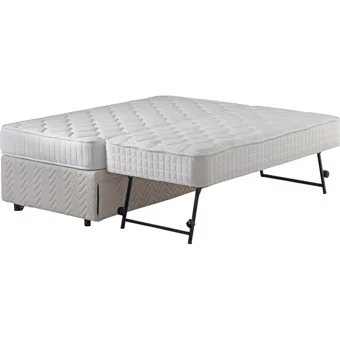 Pony Baza Hitit 100x200 cm Başlıksız Yataklı Sandıklı Tek Kişilik Baza Seti Beyaz