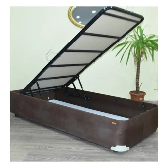 Bengi Ticaret 90x190 cm Başlıksız Sandıklı Tek Kişilik Baza Seti Kahverengi