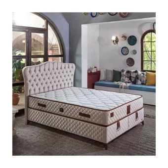 Mobilya Dükkanım Eva 120x200 cm Başlıksız Sandıklı Tek Kişilik Baza Seti Bej