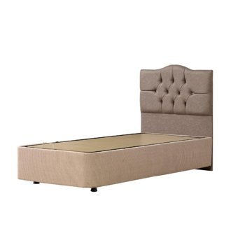 Mobilya Dükkanım Eko 90x190 cm Başlıksız Sandıklı Tek Kişilik Baza Seti Bej