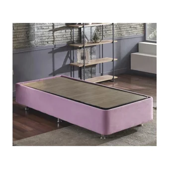 Niron Yatak Pink 100x200 cm Başlıksız Sandıklı Tek Kişilik Baza Seti Pembe