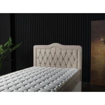 By Zeytin Nepal 120x200 cm Başlıklı Yataklı Sandıklı Tek Kişilik Baza Seti Krem