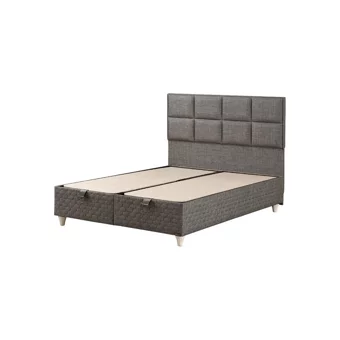 Mobilya Dükkanım Trend 90x200 cm Başlıklı Yataklı Sandıklı Tek Kişilik Baza Seti Siyah
