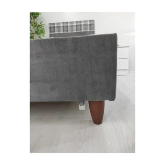 İpek Mobilya Volo 90x190 cm Başlıksız Yataklı Sandıklı Tek Kişilik Baza Seti Gri