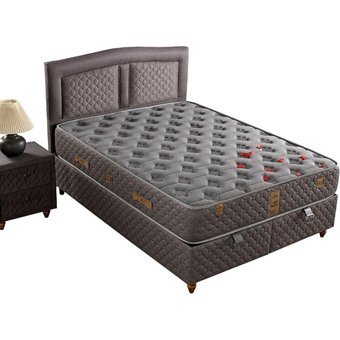 Mobilya Dükkanım İnci 100x200 cm Başlıklı Yataklı Sandıklı Tek Kişilik Baza Seti Siyah
