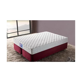 Niron Yatak Smart 120x200 cm Başlıklı Yataklı Sandıklı Tek Kişilik Baza Seti Kırmızı