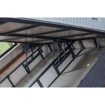 Decomo Home Hermes 120x200 cm Başlıklı Yataklı Sandıklı Tek Kişilik Baza Seti Gri
