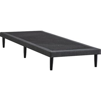 Niron Yatak Slim 90x200 cm Başlıksız Tek Kişilik Baza Seti Siyah