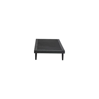 Niron Yatak Slim 90x200 cm Başlıksız Tek Kişilik Baza Seti Siyah