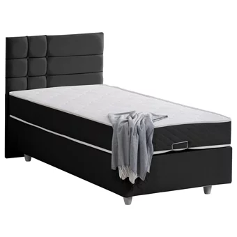 Setay Almada 90x190 cm Başlıklı Sandıklı Tek Kişilik Baza Seti Antrasit