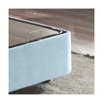 Niron Yatak Cozy 120x200 cm Başlıklı Sandıklı Tek Kişilik Baza Seti Mavi