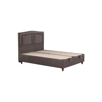 Mobilya Dükkanım İnci 90x200 cm Başlıklı Sandıklı Tek Kişilik Baza Seti Siyah