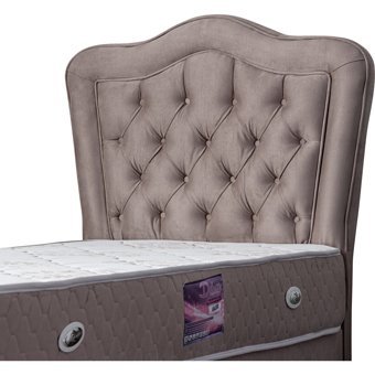 Setay Camelli 120x200 cm Başlıklı Sandıklı Tek Kişilik Baza Seti Açık Kahve