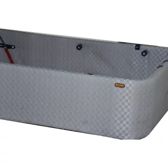 Bengi Ticaret 100x200 cm Başlıksız Sandıklı Tek Kişilik Baza Seti Açık Kahverengi